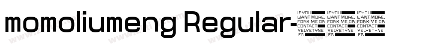 momoliumeng Regular字体转换